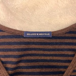 Long sleeve flattering striped top<3